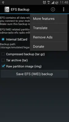 EFS Backup android App screenshot 3